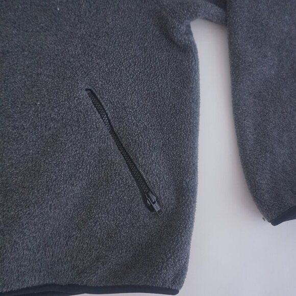 Vintage '90S Extra Sport Graphite Gray Fleece Outdoor Hiking Zip Up Sweater L - Picture 5 of 10